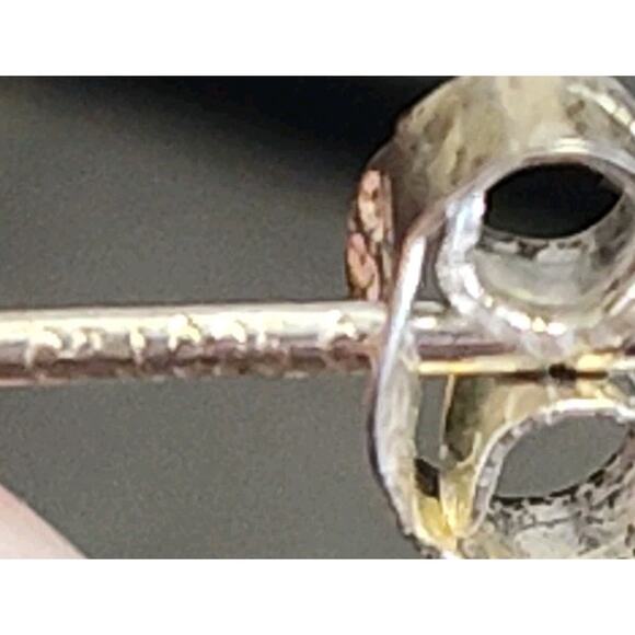 Yellow Mother of Pearl Flower Jackets & 7mm Pearl Stud Earrings Silver Posts GSJ - Picture 5 of 7